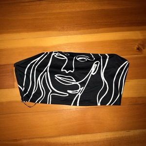 Shein Abstract Tube Top Size L